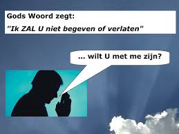 Ik zal u niet verlaten